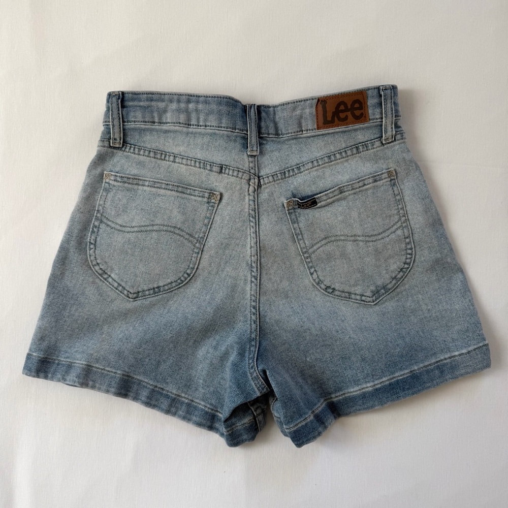 Lee Women's Light Blue Jean Shorts - Picture 3 of 5